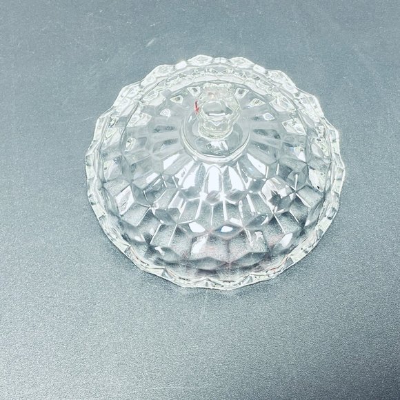 Fostoria American Clear Compote With Lid Candy Nuts Dish - Picture 8 of 8